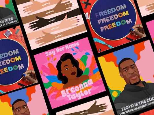 Meet the artists behind the powerful Black Lives Matter artwork being shared across social media